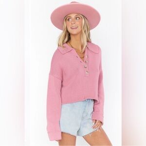 Show Me Your Mumu Crawford Collared Sweater